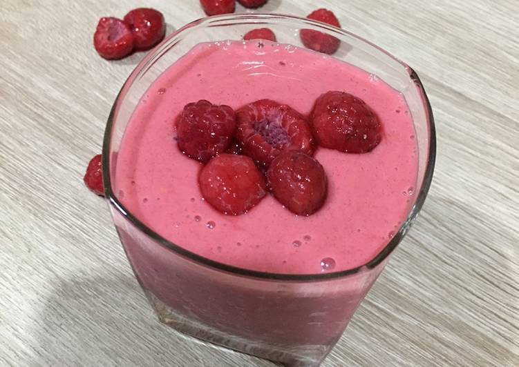 Cara masak Perfect Raspberry Smoothie , Menggugah Selera