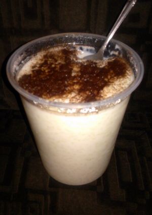 A picture of pudin de arroz (rice pudding ).