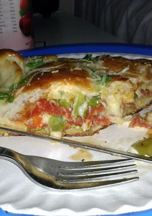 A picture of Super easy and yummy Calzone!.
