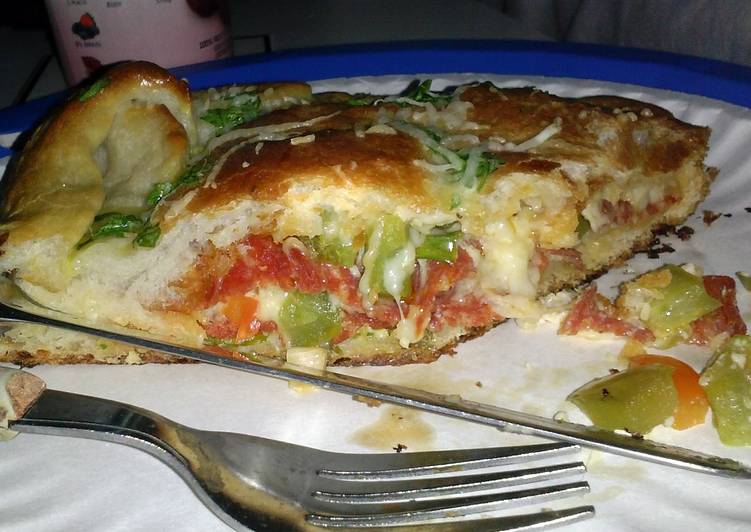 Simple Way to Prepare Homemade Super easy and yummy Calzone!