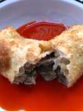 Cheese steak egg roll