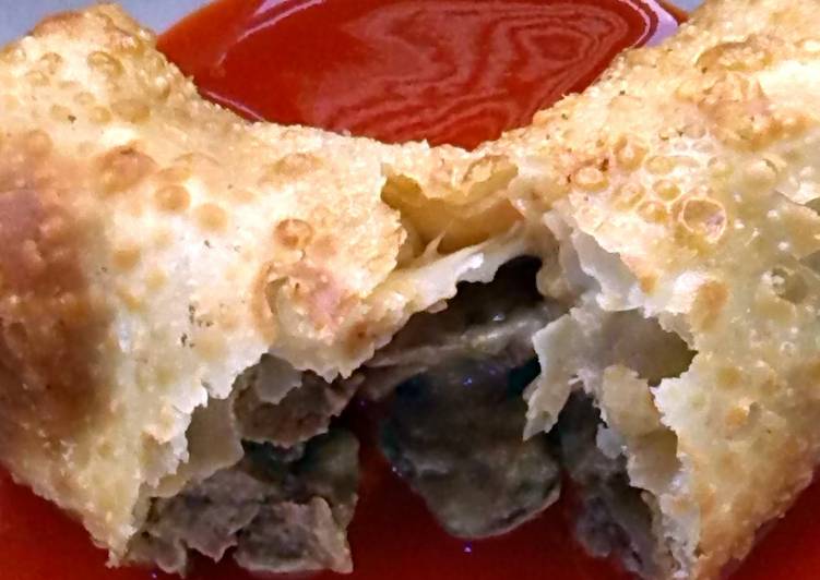 Step-by-Step Guide to Make Speedy Cheese steak egg roll