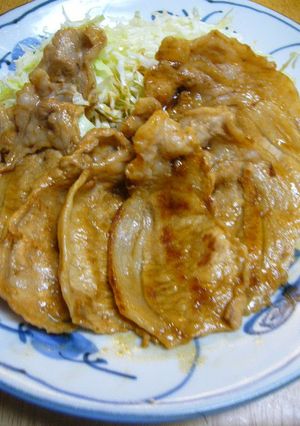 A picture of Oil-free and Healthy Pan-Fried Ginger Pork.