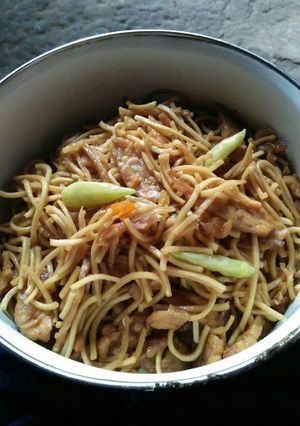 Foto resep Mie kering tempe 😊