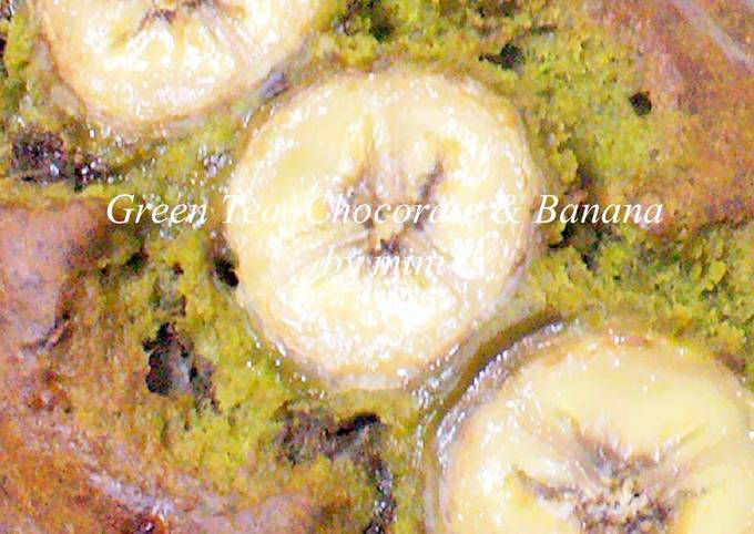 Recipe of Favorite Matcha Chocolate Banana Cake