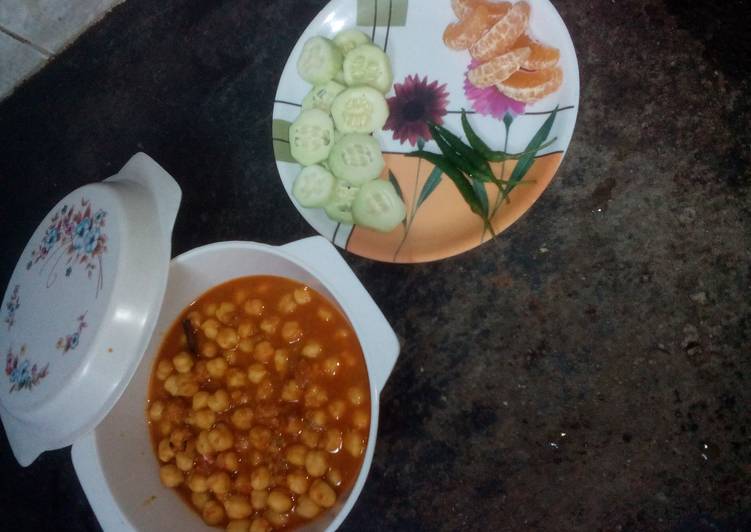 Recipe of Super Quick Homemade Oilfree chana masala chef ranveer style