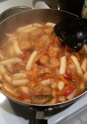 A picture of Toppokki: Korean Rice Cake Stew (My Impression).