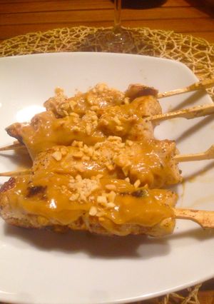 Foto principal de Brochetas de pollo Satay con Curry