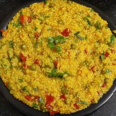 A picture of Broken wheat (dalia) khichdi.