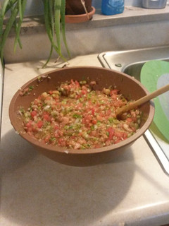 A picture of Fresh salsa.
