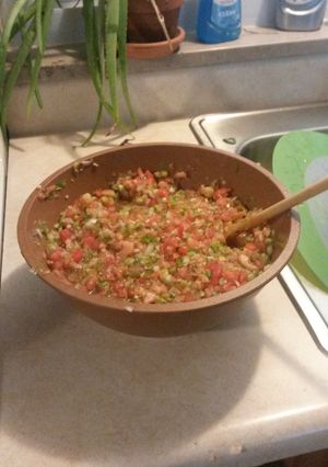 A picture of Fresh salsa.