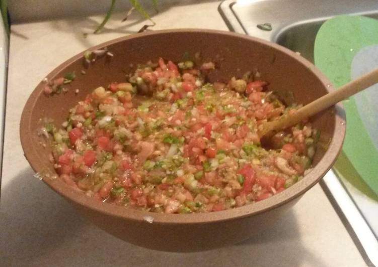 Steps to Prepare Any-night-of-the-week Fresh salsa