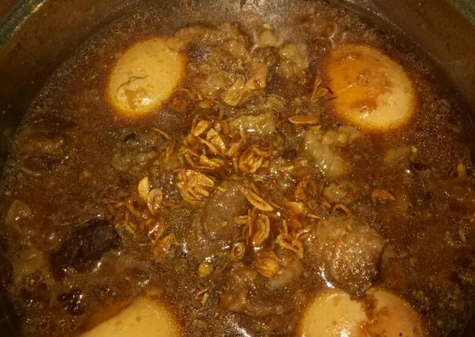 Semur daging telor