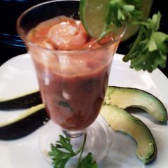 A picture of Sunshine's shrimp cocktail.