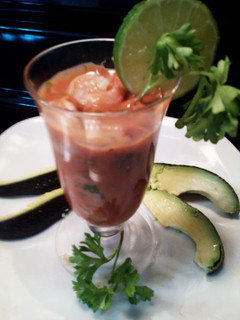 A picture of Sunshine's shrimp cocktail.