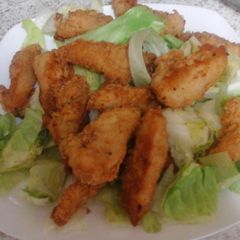 A picture of My Chili Coated Chicken Nibbles 😊.