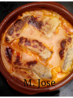 Una foto de Bacalao con bechamel