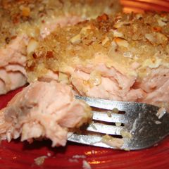 A picture of Honey, Almond & Quinoa Crusted Salmon.