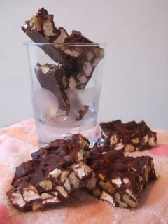 A picture of Easy and Authentic Chocolate Marshmallow Nuts Square.