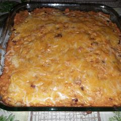 A picture of Cazuela de pollo mexicano (Mexican Chicken Casserole).