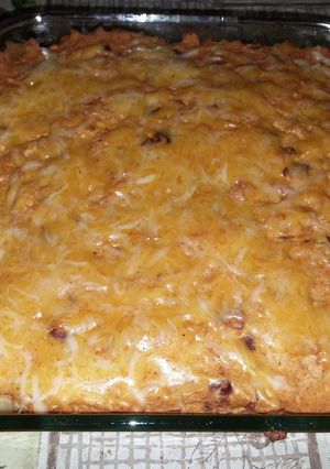 A picture of Cazuela de pollo mexicano (Mexican Chicken Casserole).