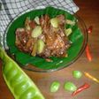 Sambal pete iwak pe (pari)