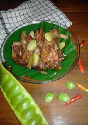 Foto resep Sambal pete iwak pe (pari)