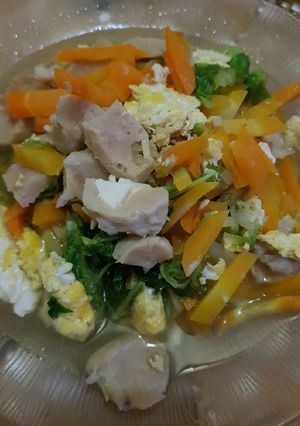 Foto resep Cah Sawi Wortel Telur Baso
