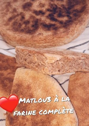 Une photo de Matlou3 (pain orientale) à la farine complète