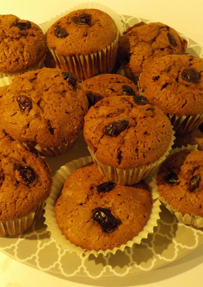 Una foto de Muffins de chocolate y arándanos