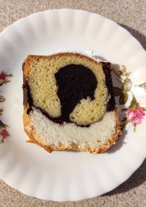 Zdjęcie przepisu Babka trójkolorowa.