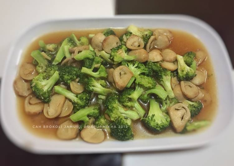 Resep Cah Brokoli Jamur yang simpel