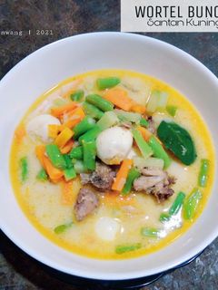 Foto resep Wortel Buncis Santan Kuning