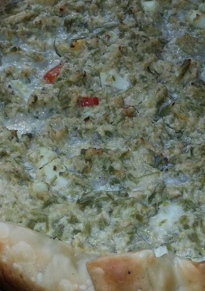 Una foto de Tarta de pollo y chauchas