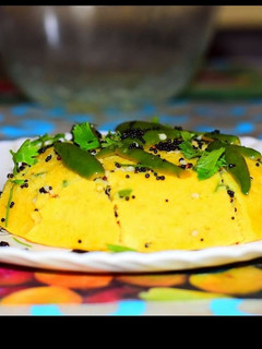 A picture of Soft sponge Dhokla.