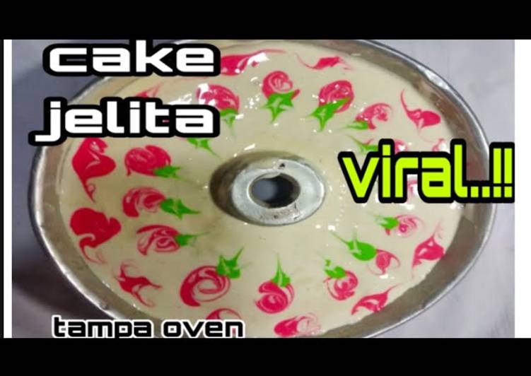 Resep Cake jelita yg lagi viral/tanpa oven yang Menggugah Selera