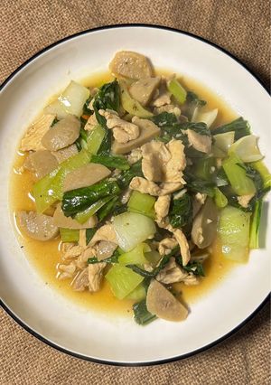 Foto resep Cah Pakcoy Ayam ala Restoran