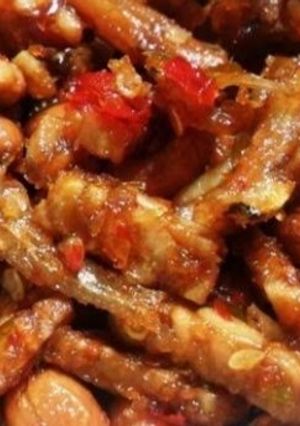 Foto resep Sambal Kering Tempe, Teri dan Kacang Ala Abi Resto