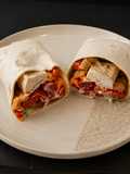 Wraps de pollo y boniato (con salsa de yogur)