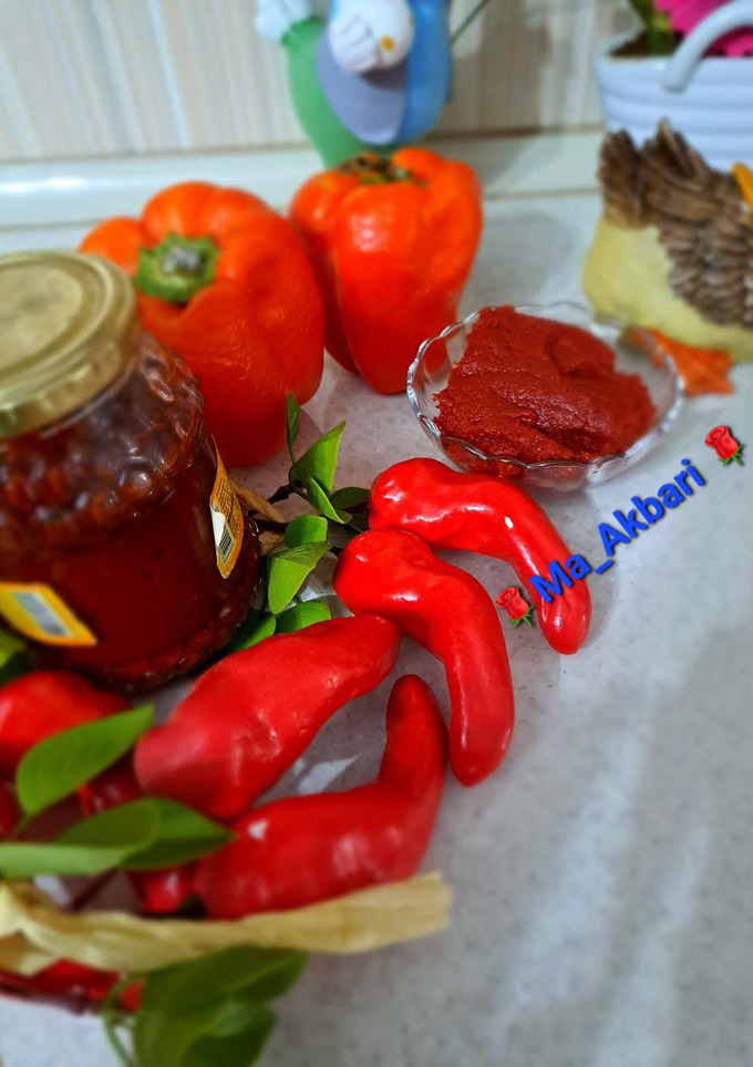 عکسی از دستور 🌱سس گوجه فرنگی خانگی