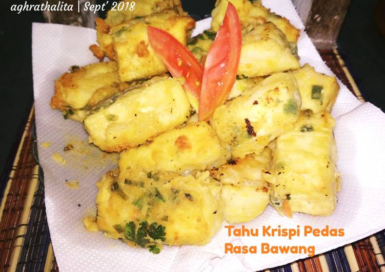 106. Tahu Krispi Pedas Rasa Bawang [Berselimut Sayur]