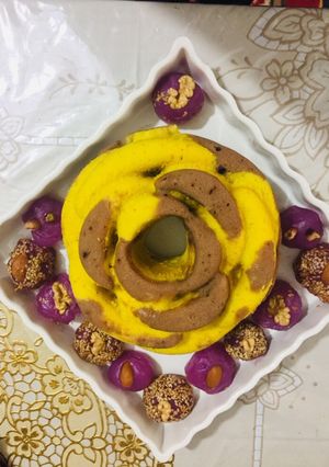 عکسی از دستور کیک بدون فر