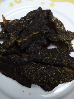A picture of Lee's Sweet And Spicy Cola Pepper Beef Jerky.