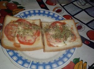 Una foto de Pizzetas al microondas