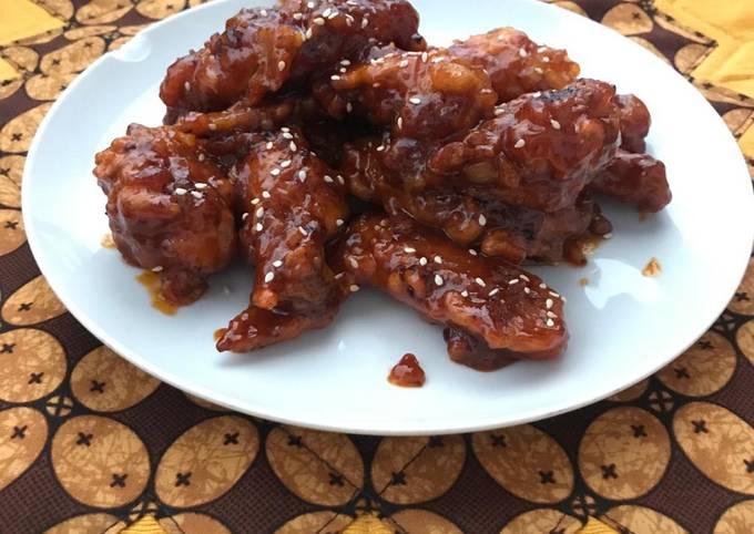 Ini dia! Resep buat 1. Korean Chicken Wing yang nikmat