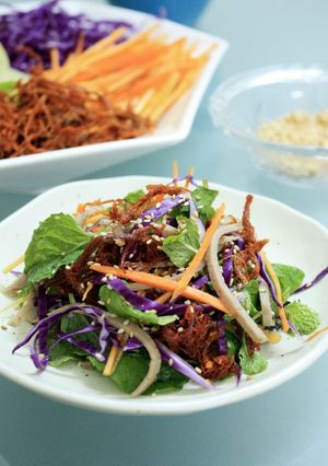Hình của món Gỏi khô bò ngũ sắc.