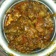 A picture of Liver Kassa (chicken).