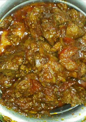 A picture of Liver Kassa (chicken).
