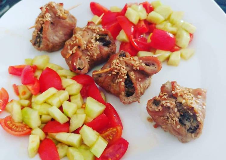 Fagottini di vitello con ripieno di melanzane