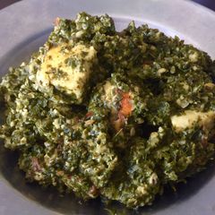 A picture of Palak Paneer.
